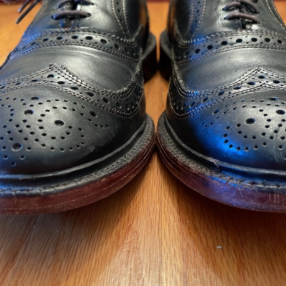 Allen Edmonds McTavish Wingtip Oxford Black Leather Dress Shoes - Picture 9 of 10